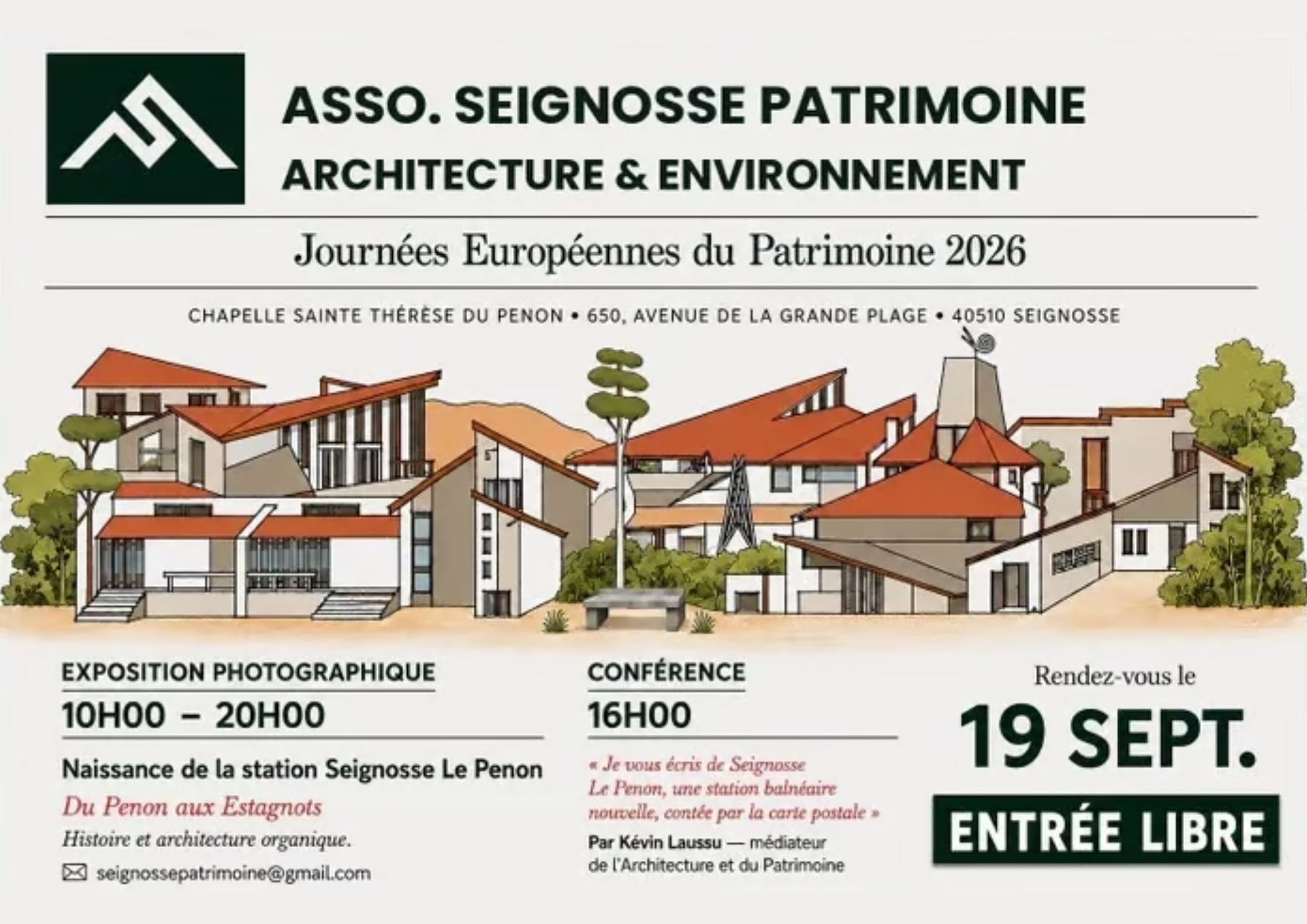 Journées Européennes du Patrimoine : Exposition et conférence