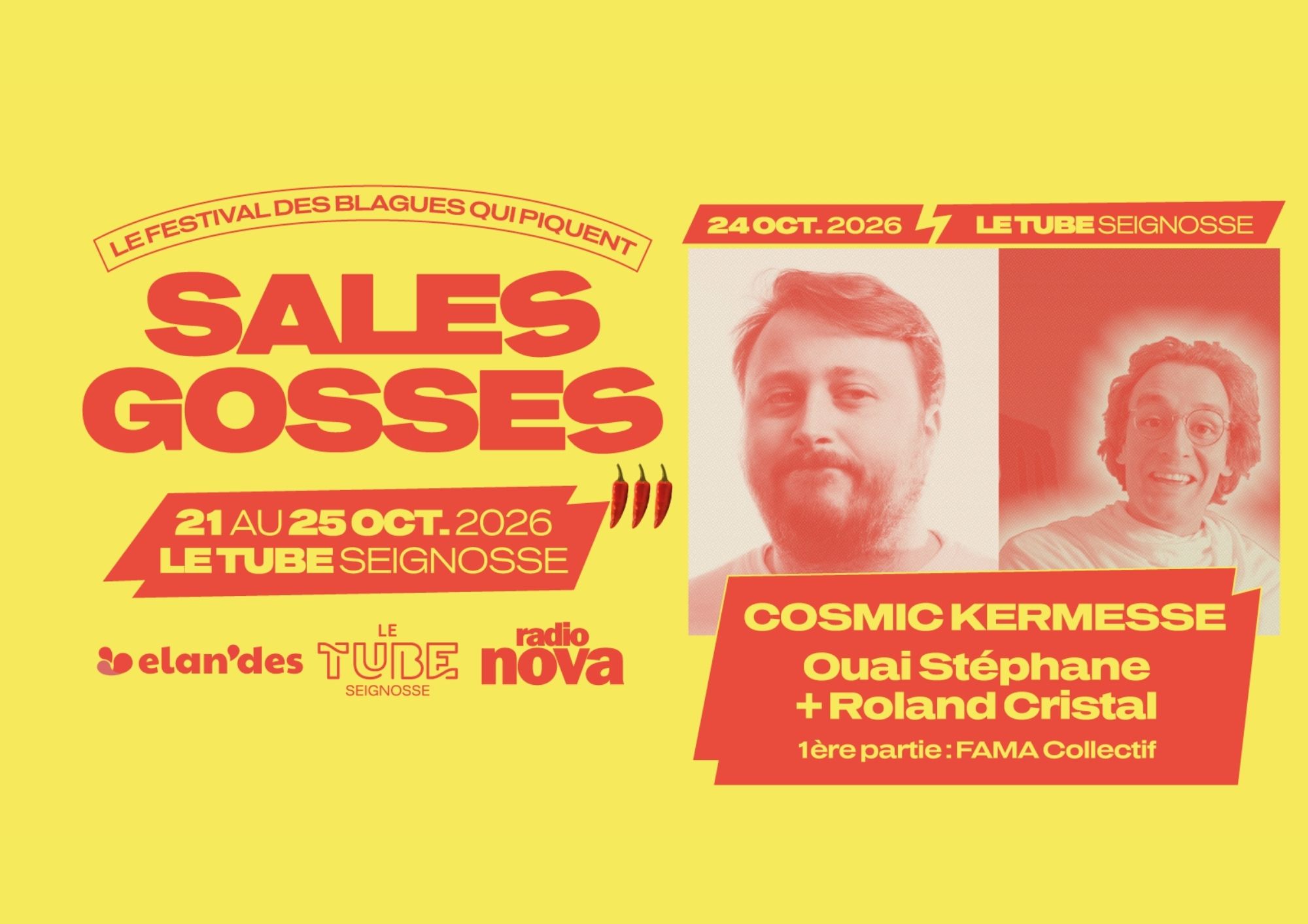 Cosmic Kermesse - Ouai Stéphane + Roland Cristal (1ère partie FAMA Collectif)