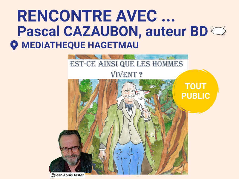 Rencontre avec l'auteur Pascal Cazaubon — visuel événement