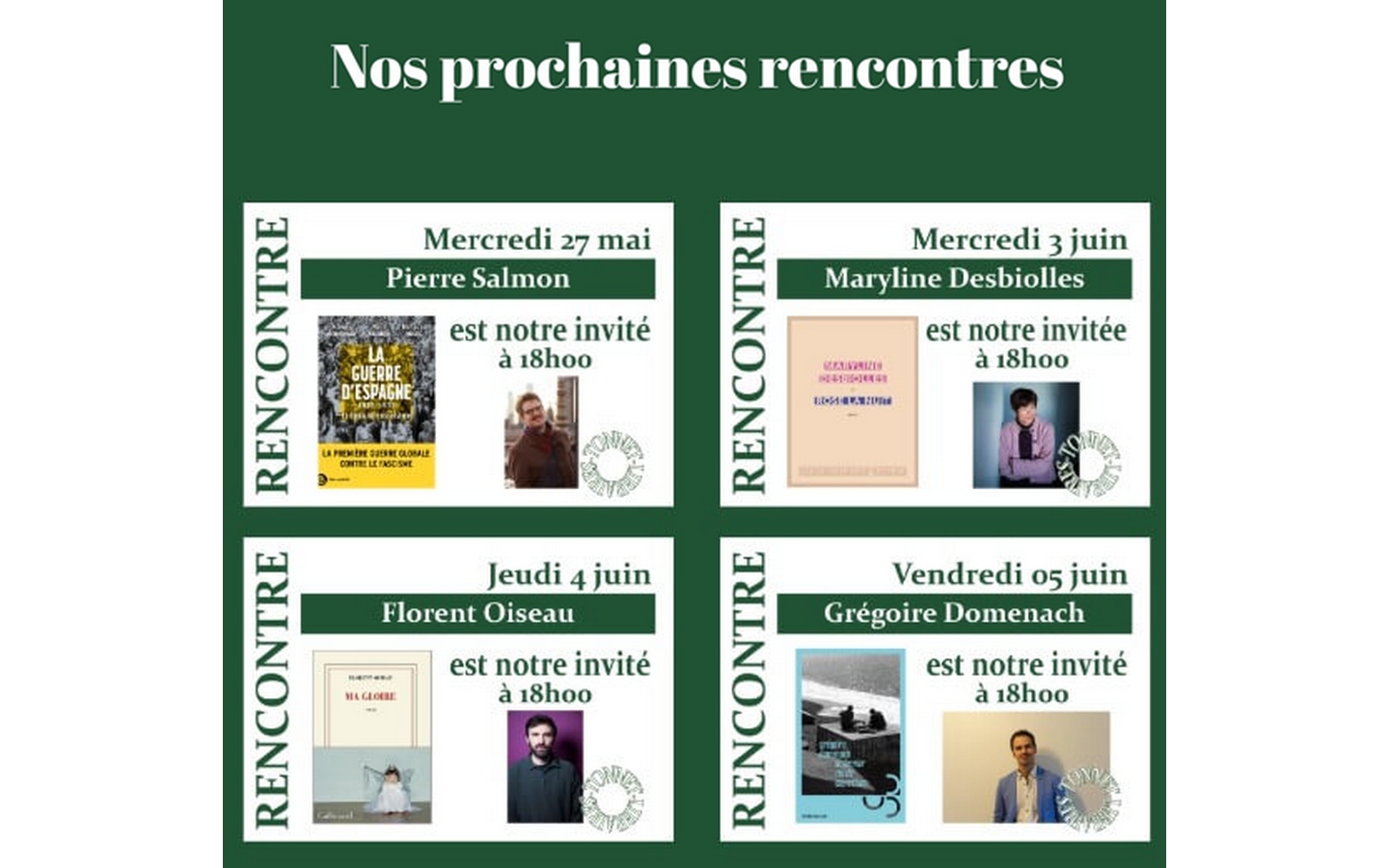 Tonnet: Rencontre avec Pierre Salmon — visuel événement