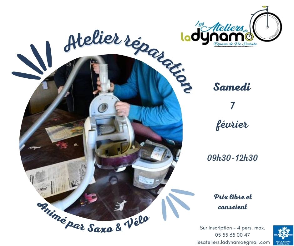 Atelier réparation (petits électroménager, machine à coudre ...) - Repair workshop (small household appliances, sewing machines ...)