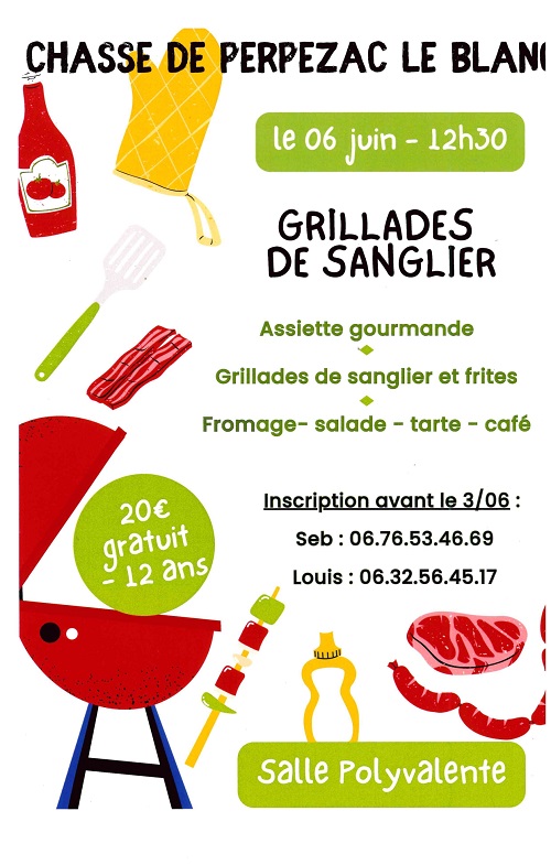 Grillade de sanglier à Perpezac le Blanc — visuel événement