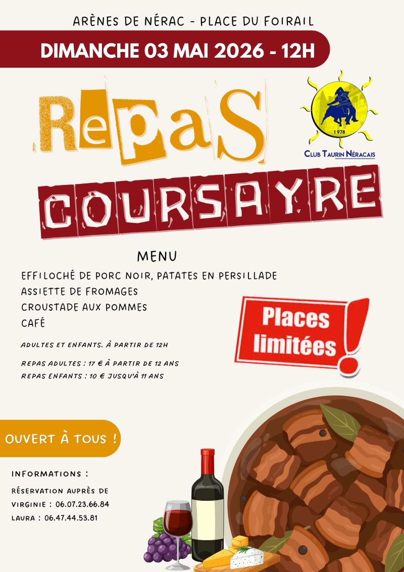 Repas Coursayre — visuel événement