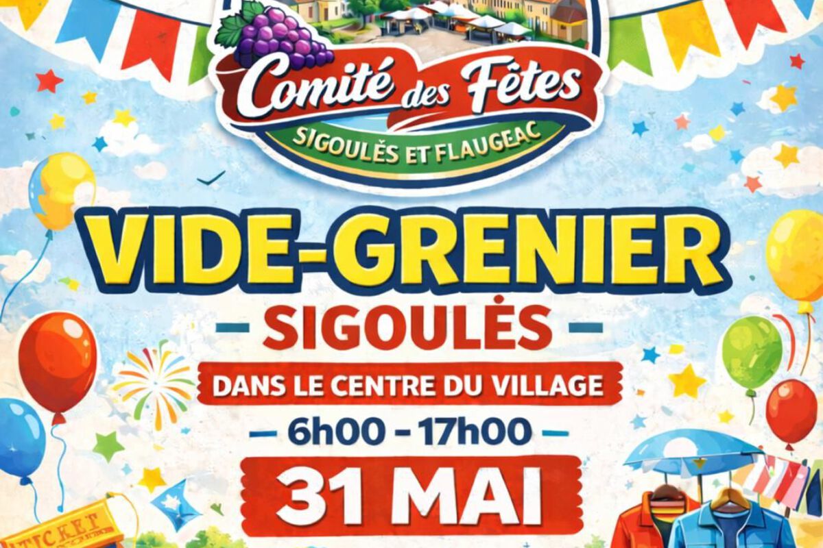Vide-grenier de Sigoules — visuel événement
