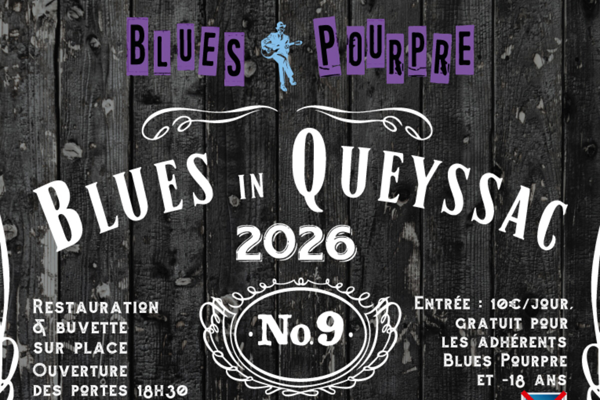 Blues in Queyssac 2026 — visuel événement