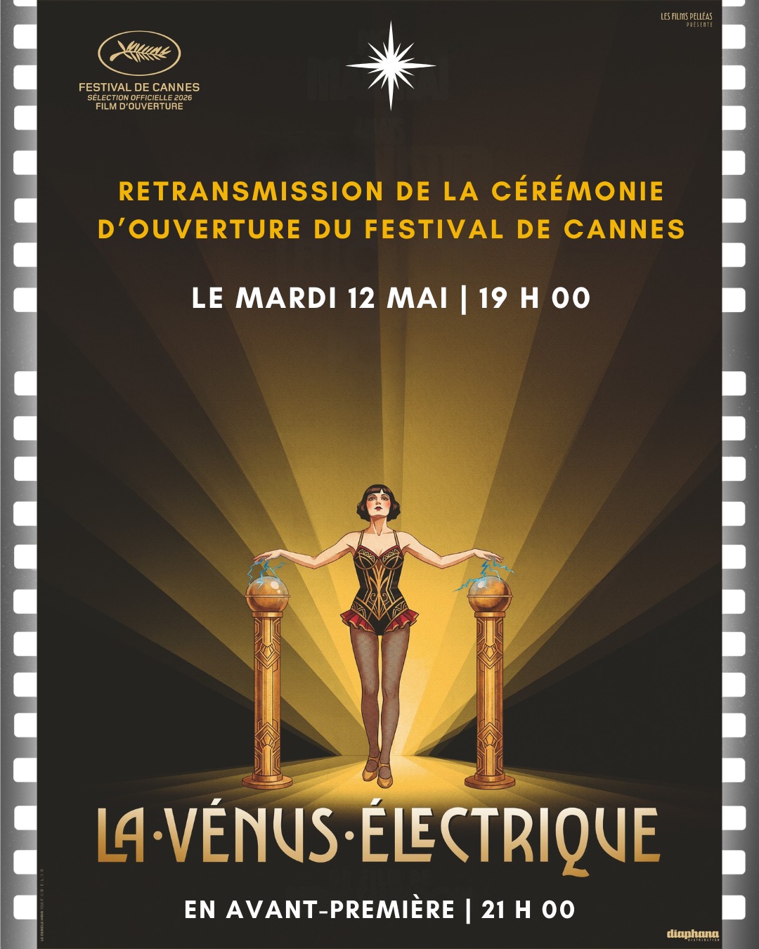 Retransmission cérémonie ouverture Festival de Cannes — visuel événement