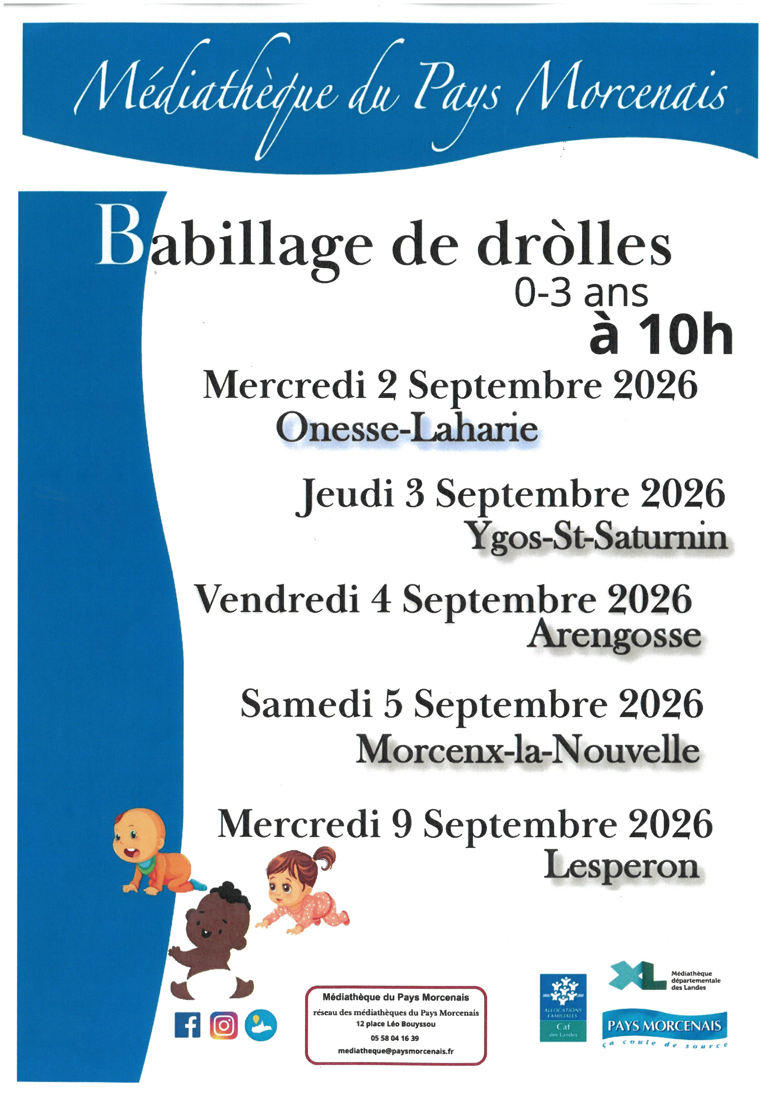 Babillage de dròlles - Onesse-Laharie