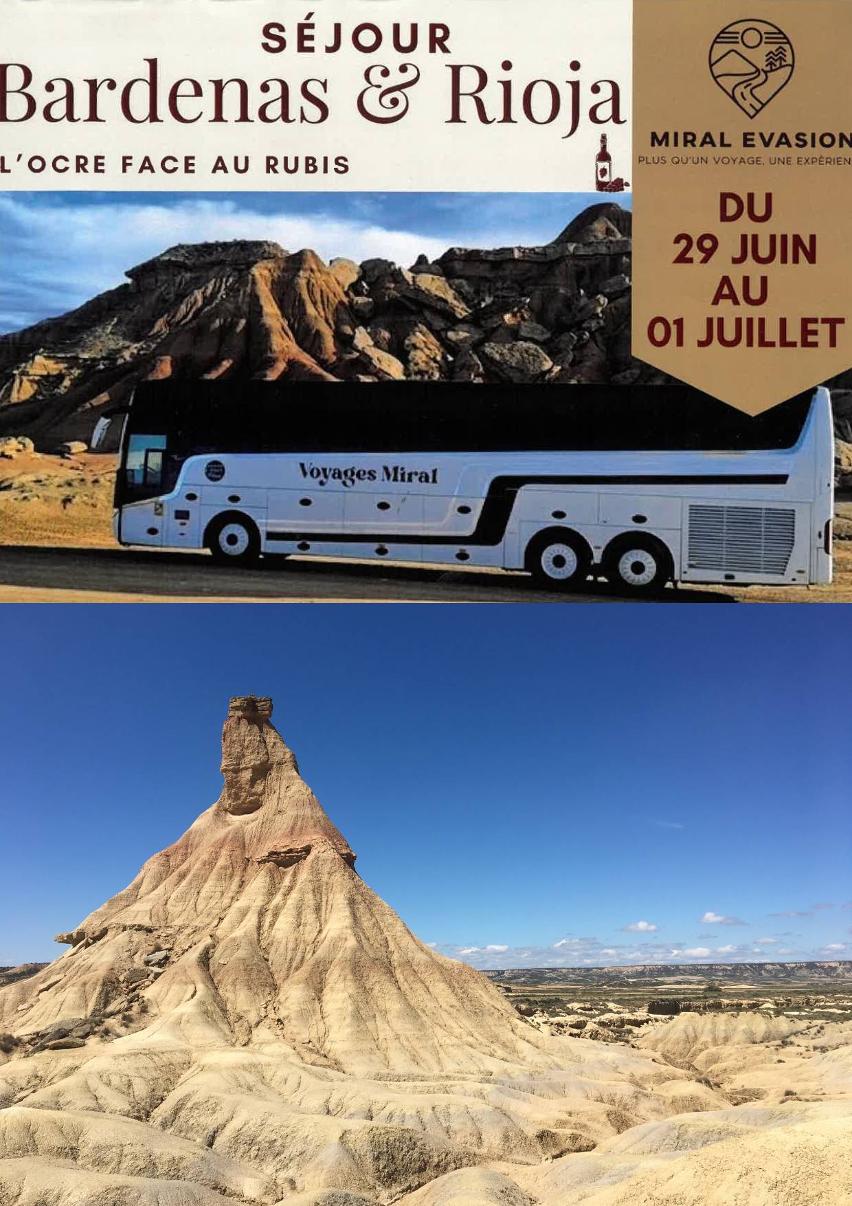 Séjour Bardenas & Rioja - L'ocre face au rubis — visuel événement