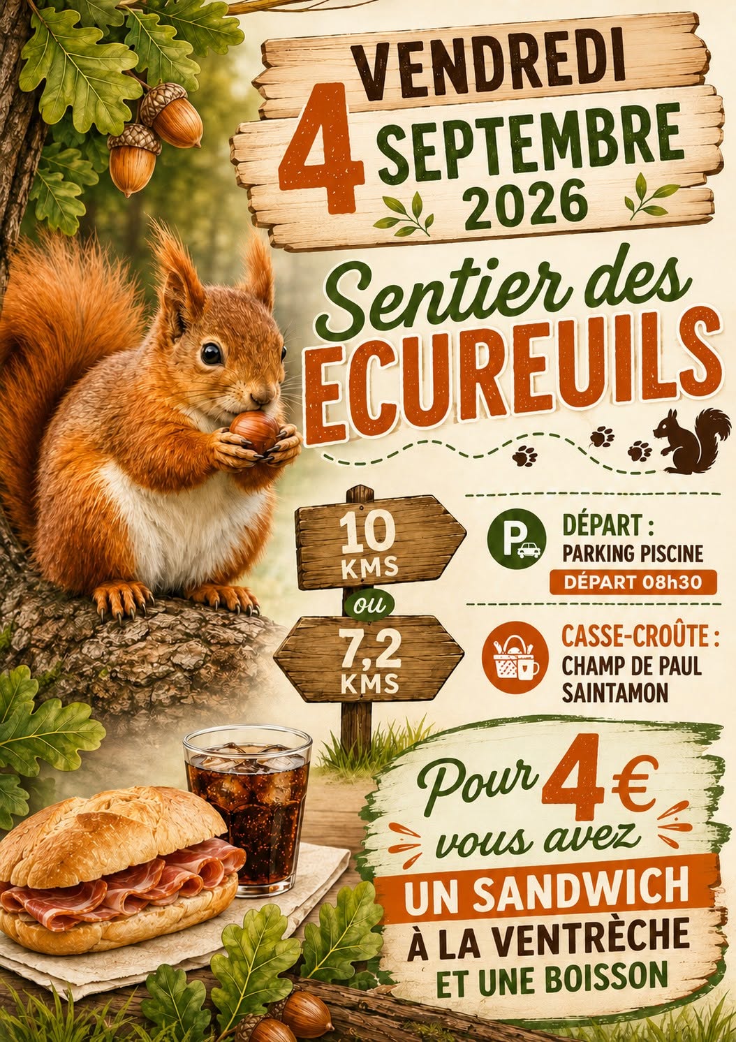 Randonnée pédestre : Sentier des écureuils