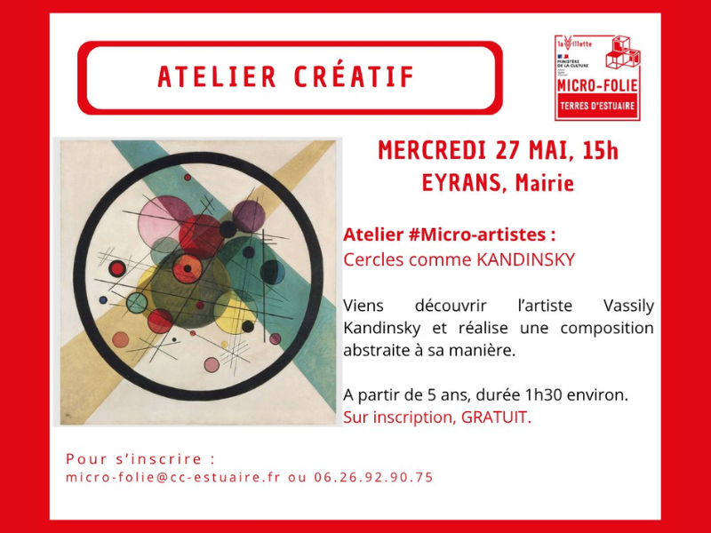 Atelier créatif avec la micro folie à Eyrans — visuel événement
