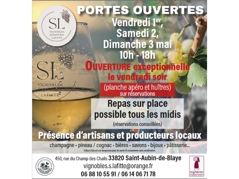 Portes ouvertes du vignoble Sébastien LAFFITE — visuel événement