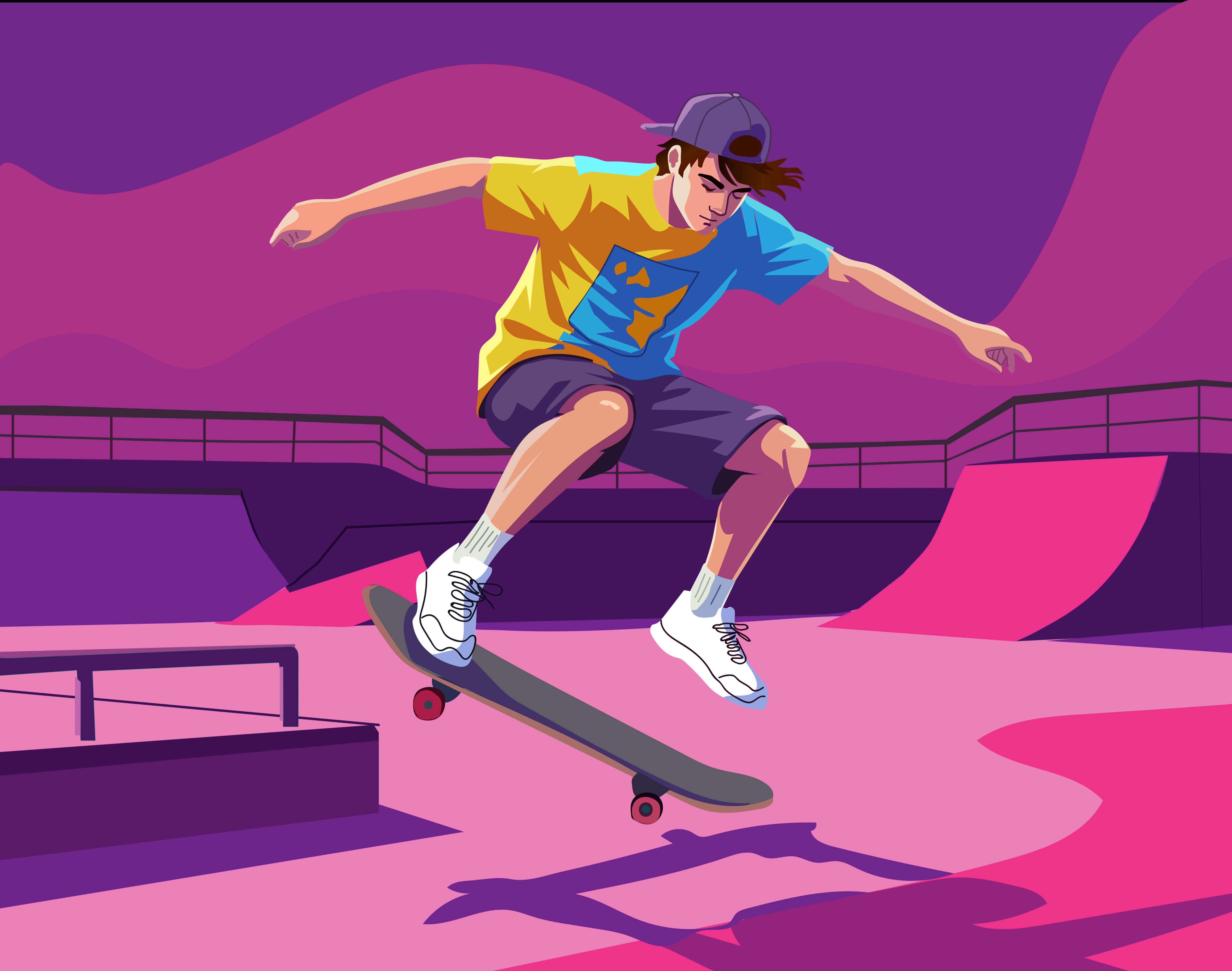 Stages de skate — visuel événement