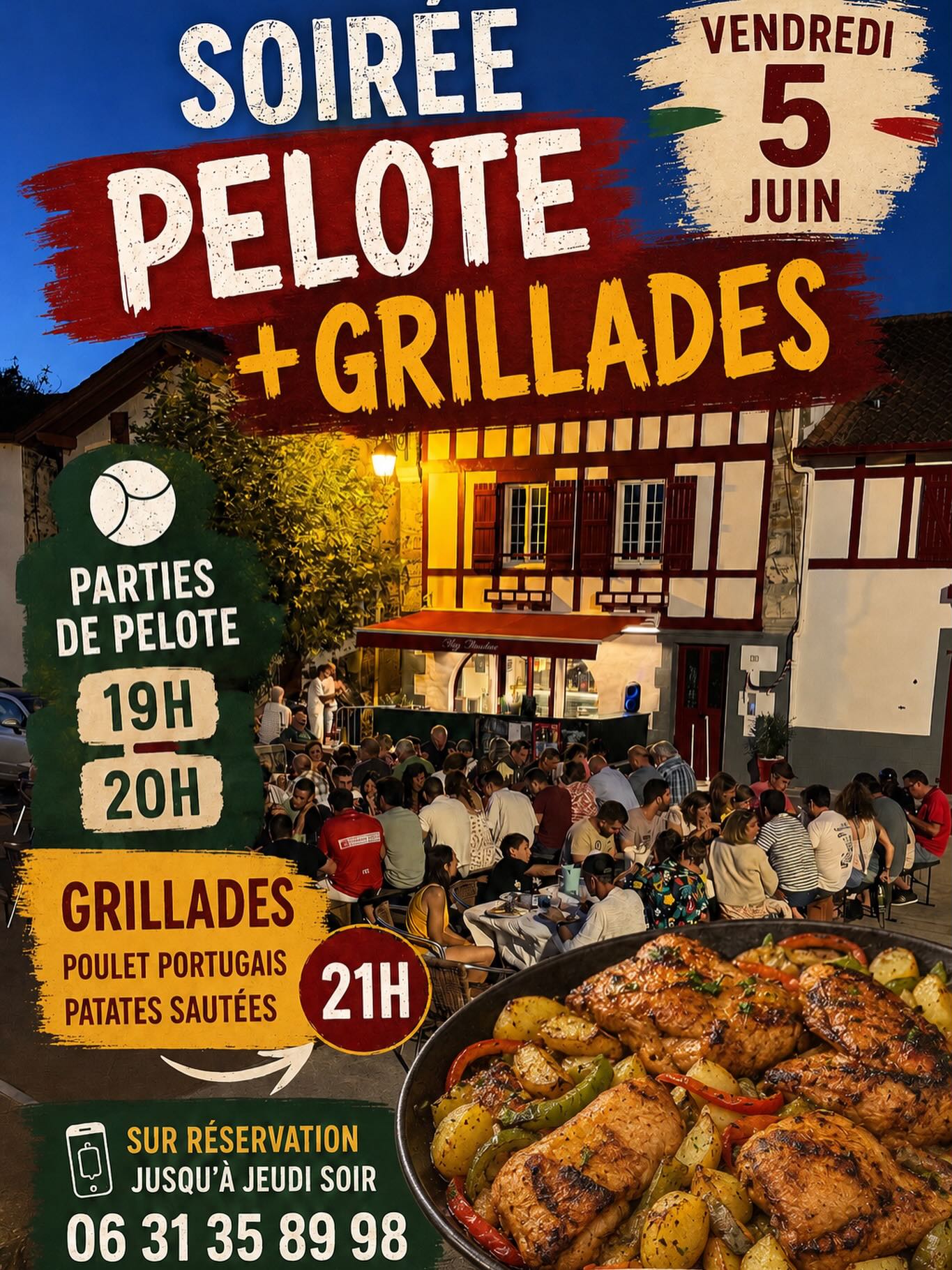 Soirée pelote et grillades