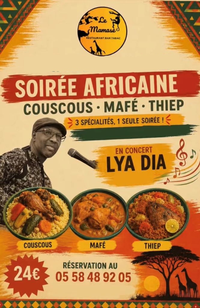 Soirée africaine avec concert
