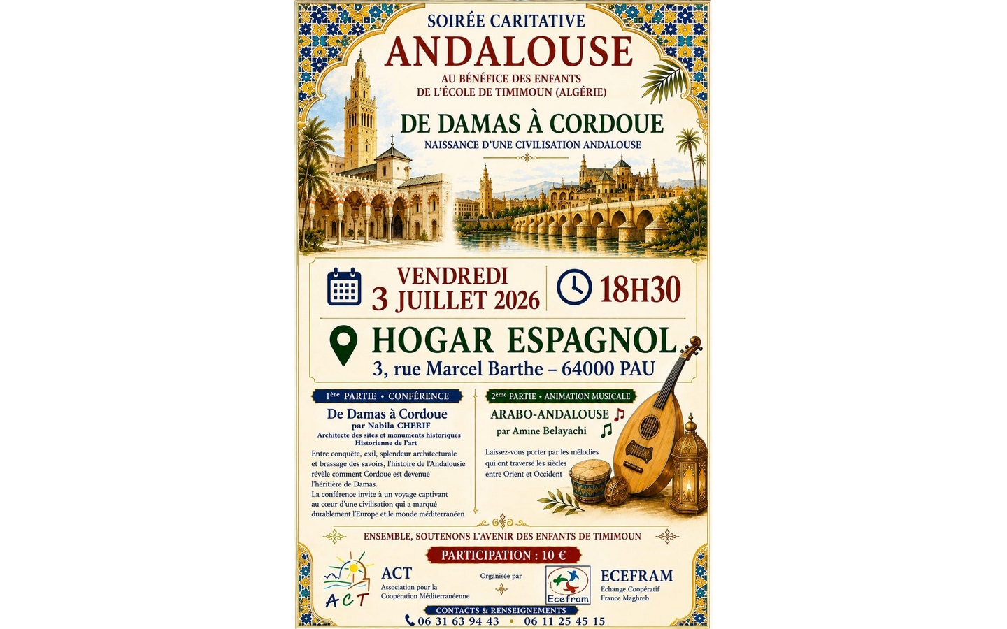 Soirée caritative Andalouse