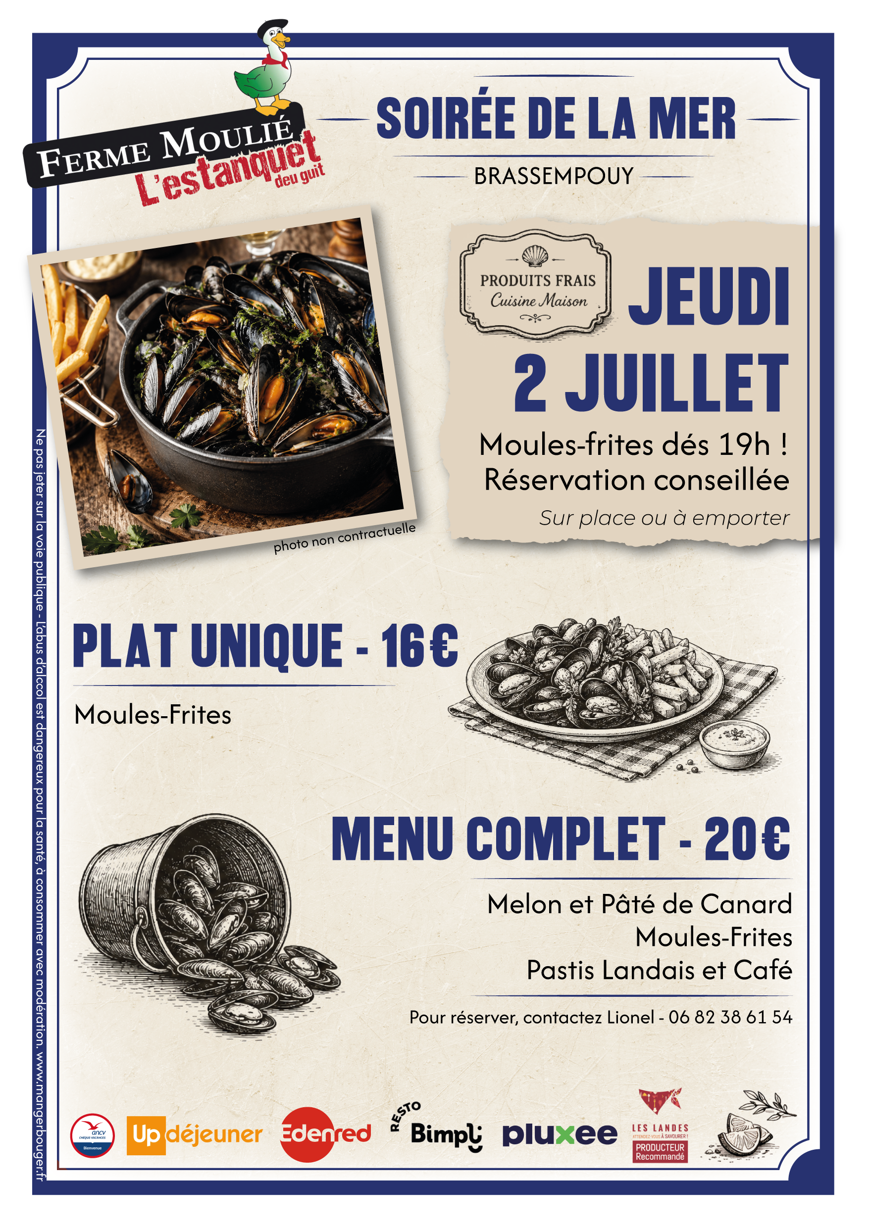 Soirée Moules-frites
