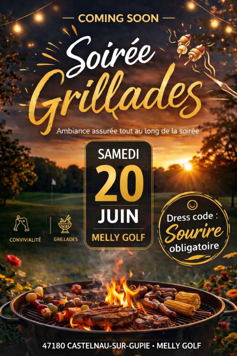 Soirée Grillades au Melly golf