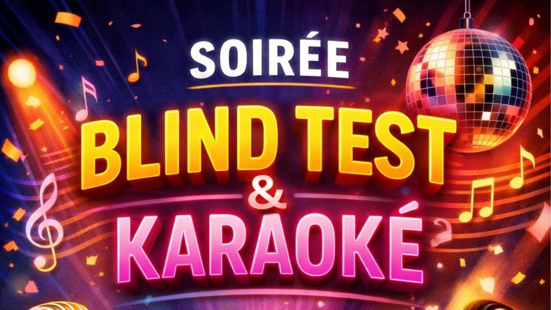 Soirée blind test et karaoké — visuel événement