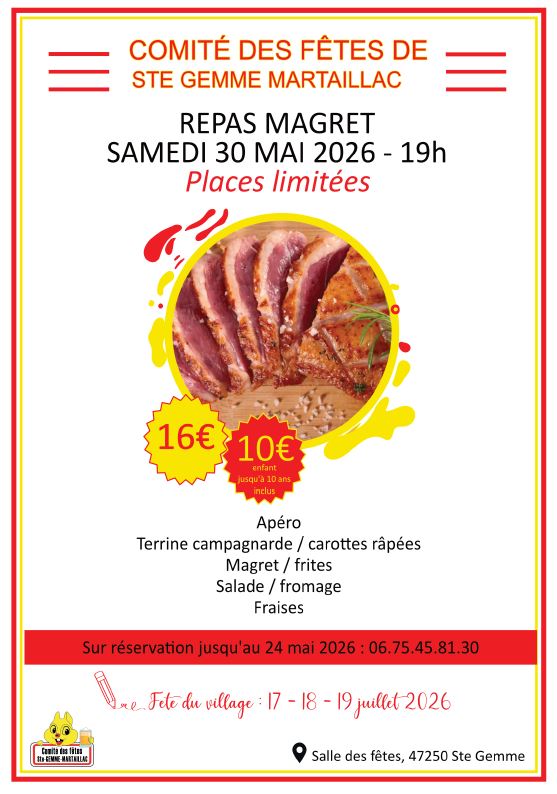 Repas magret — visuel événement