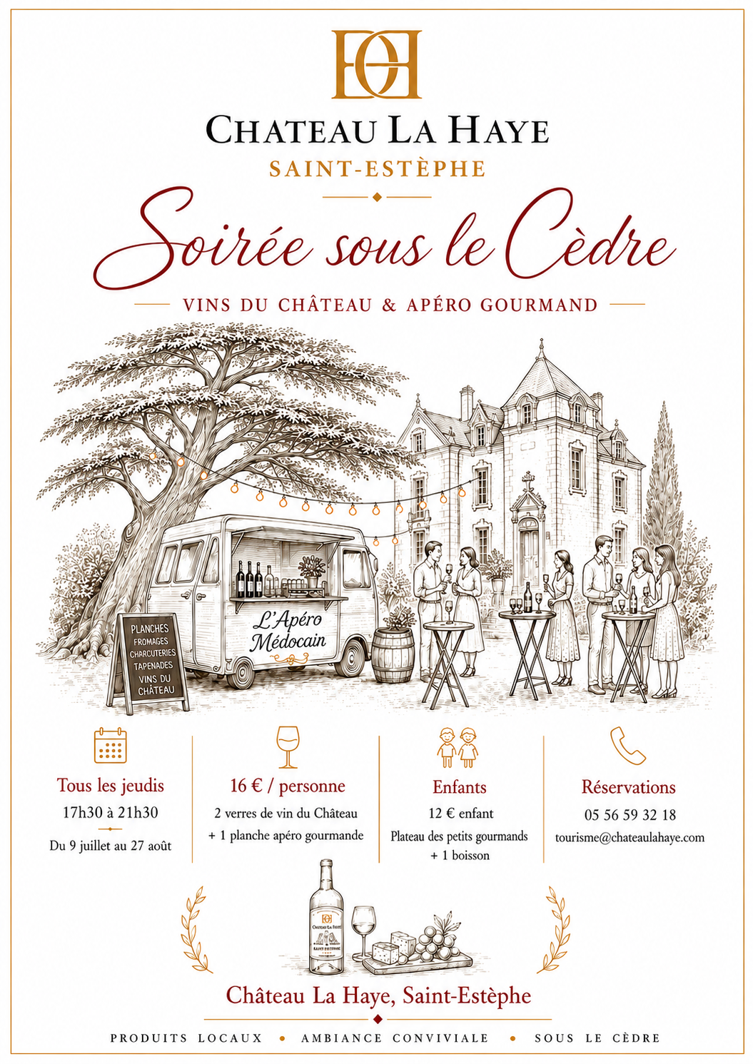 Soirée sous le cèdre