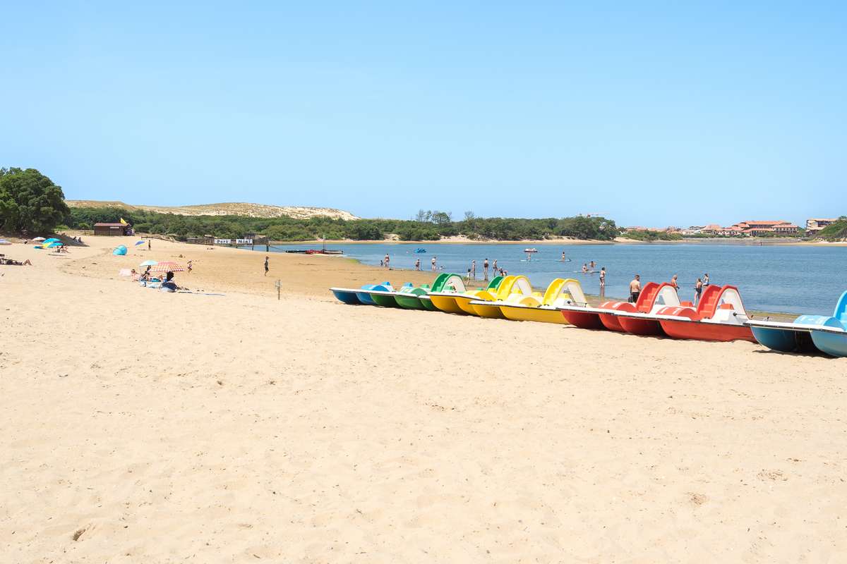 Plage du Lac Marin La Sauvagine, Soustons