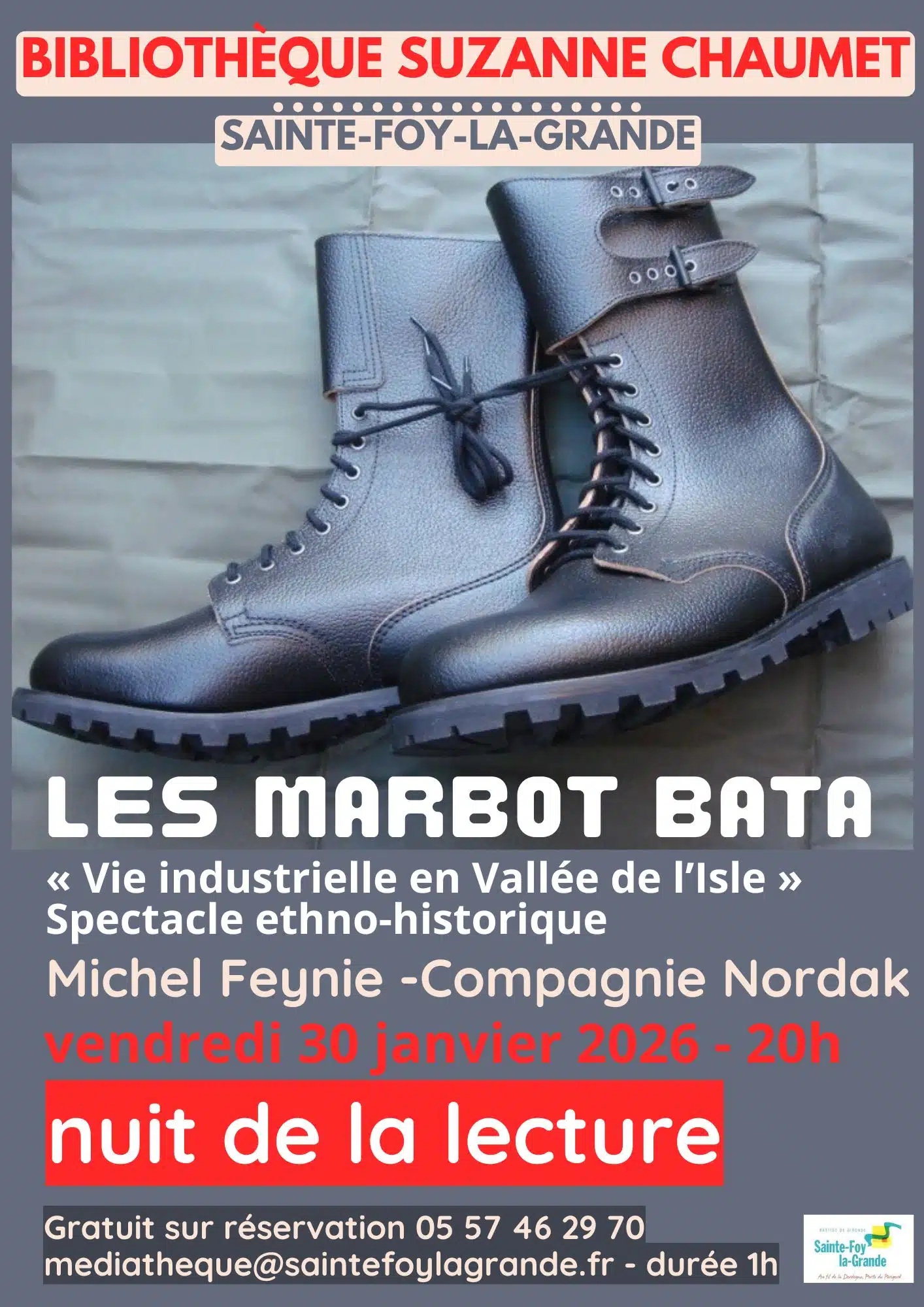 Spectacle ethno-historique "Les Marbot Bata"par la Compagnie Nordack, Sainte-Foy-la-Grande - photo 2
