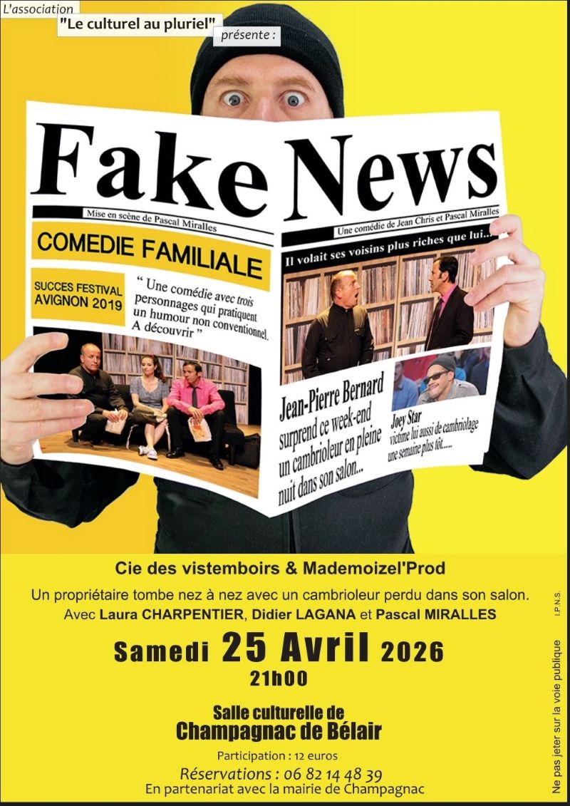 Comédie: Fake news — visuel événement