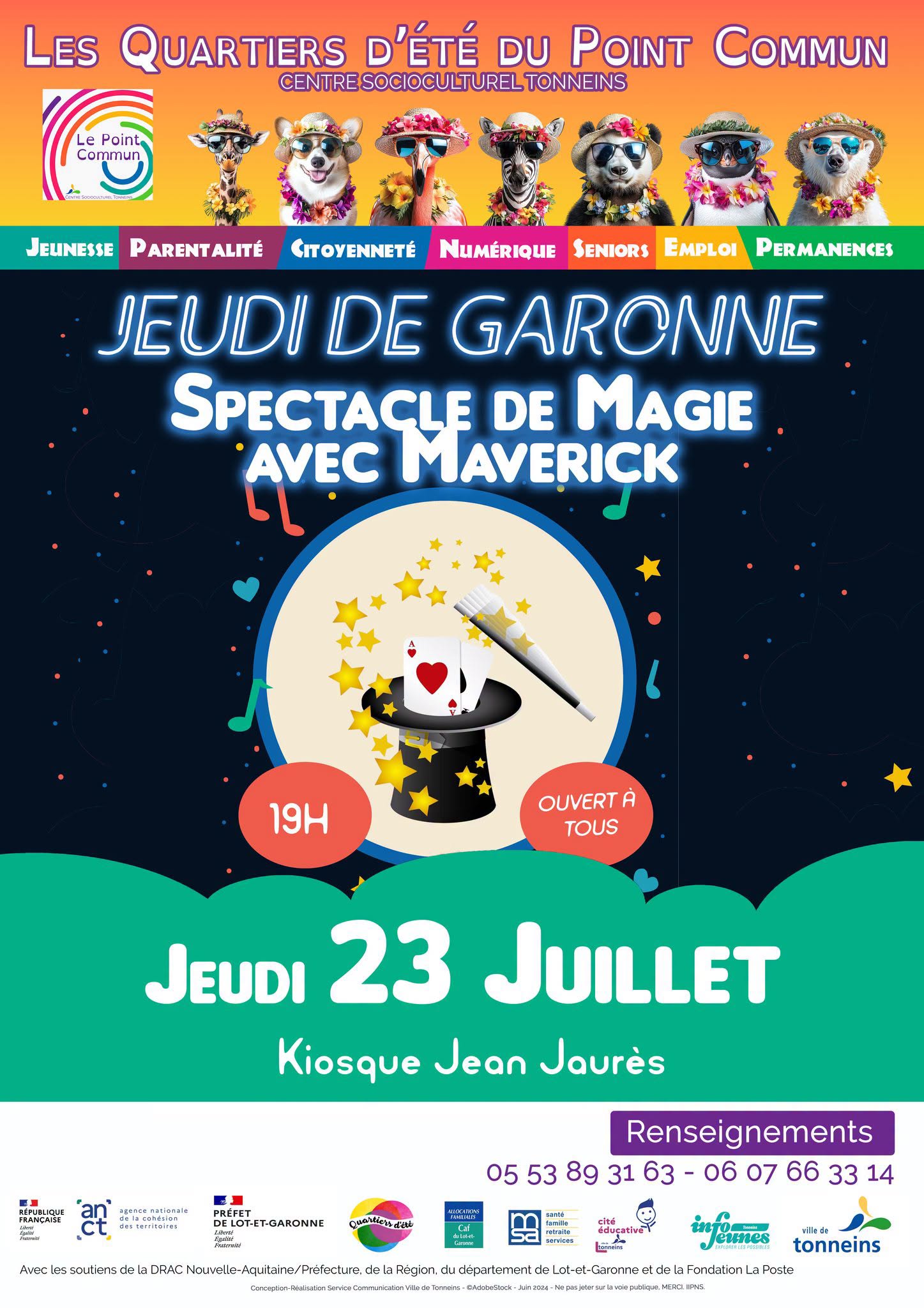 Jeudi de Garonne - Spectacle de Magie avec Maverick