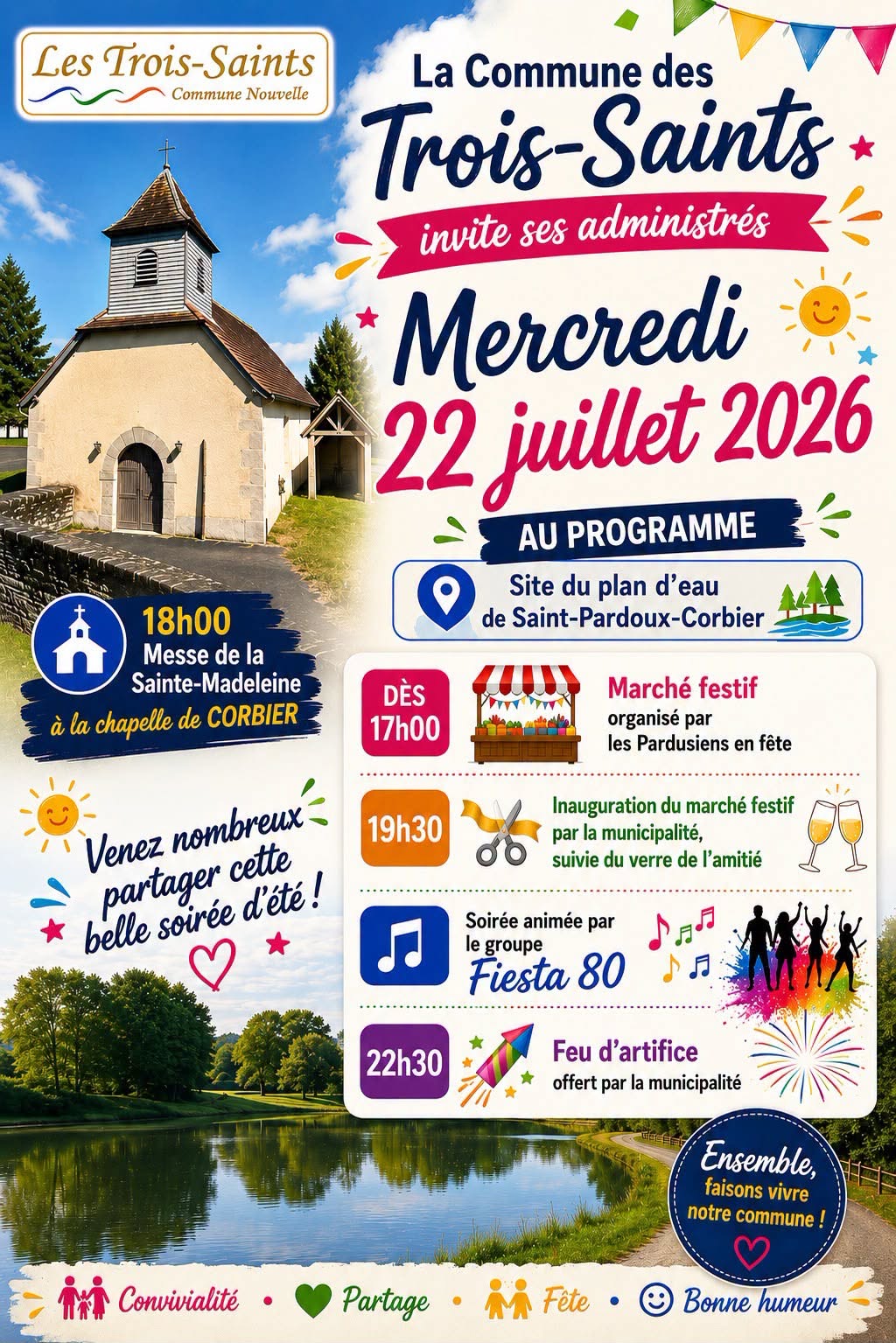 Inauguration du marché festif à Saint-Pardoux-Corbier
