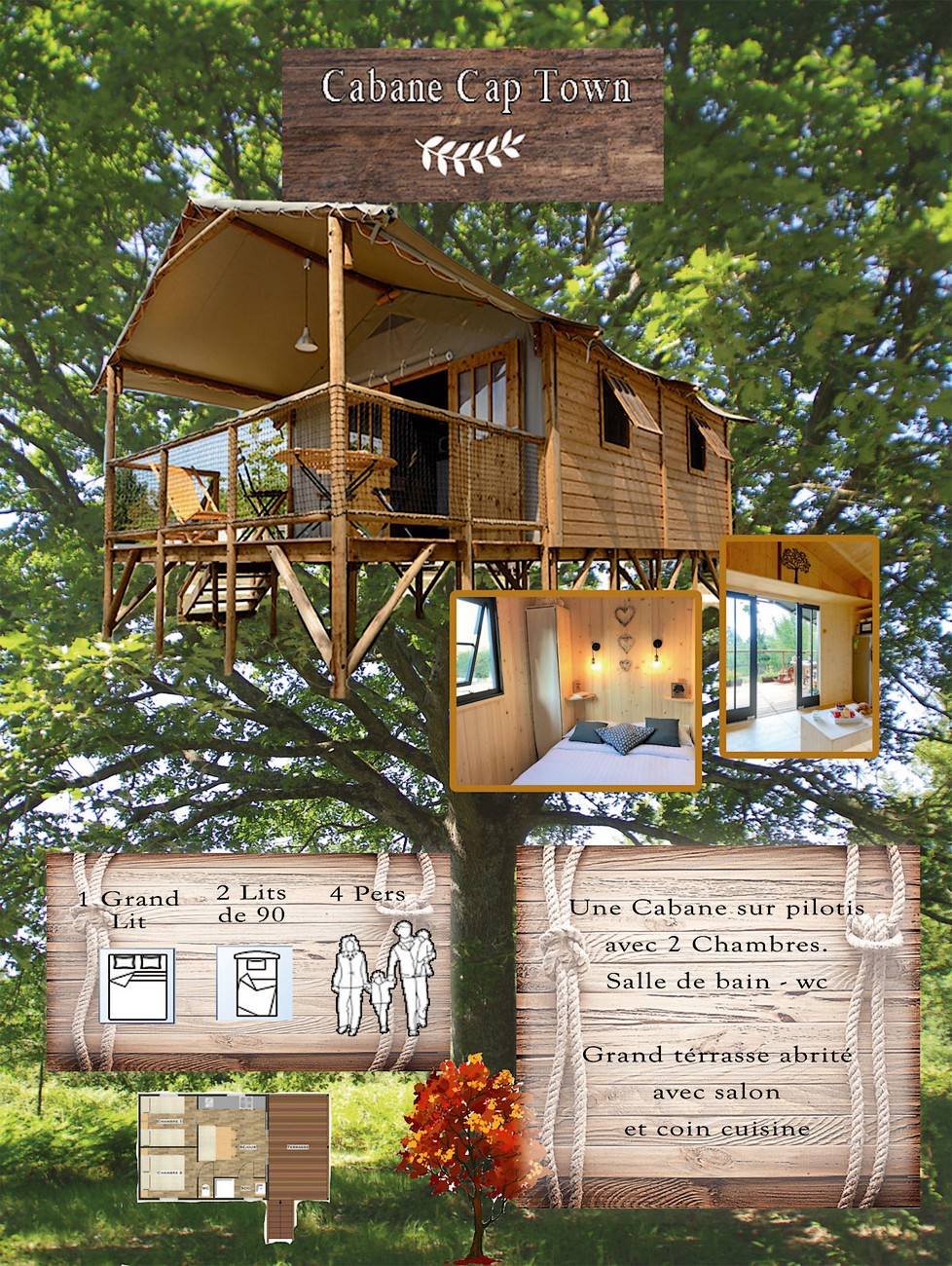 Domaine Chantoiseau - Cabanes La Cap Town et La Maupiti, Saint-Pierre-des-Échaubrognes - photo 6