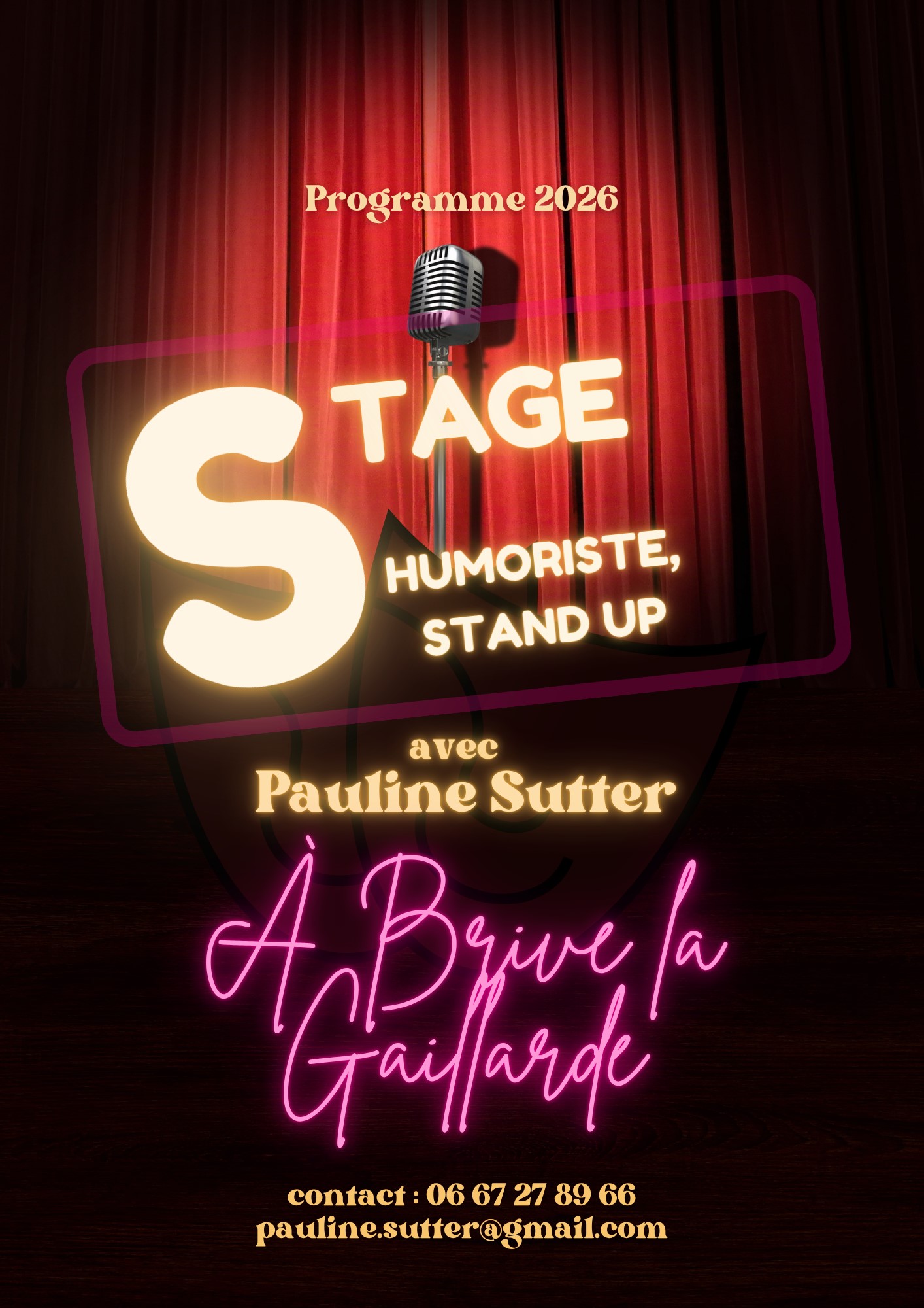 Stages de Stand-Up-Pauline Sutter — visuel événement