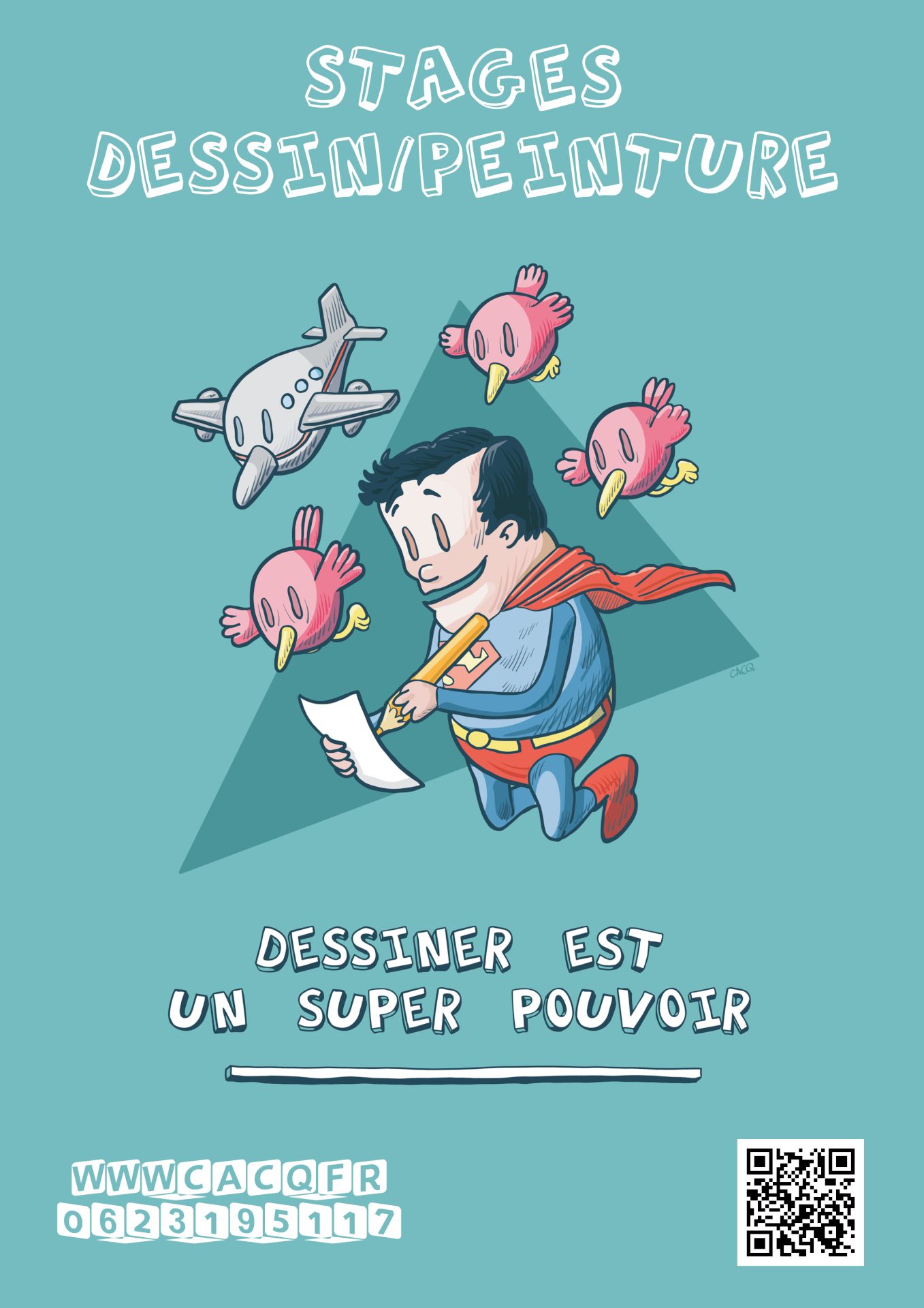 Dessiner est un super pouvoir - stage de dessin — visuel événement