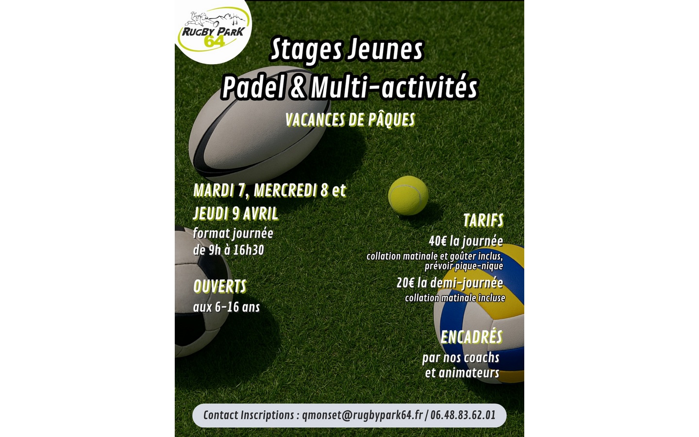 Stage padel & multi-activité, Idron