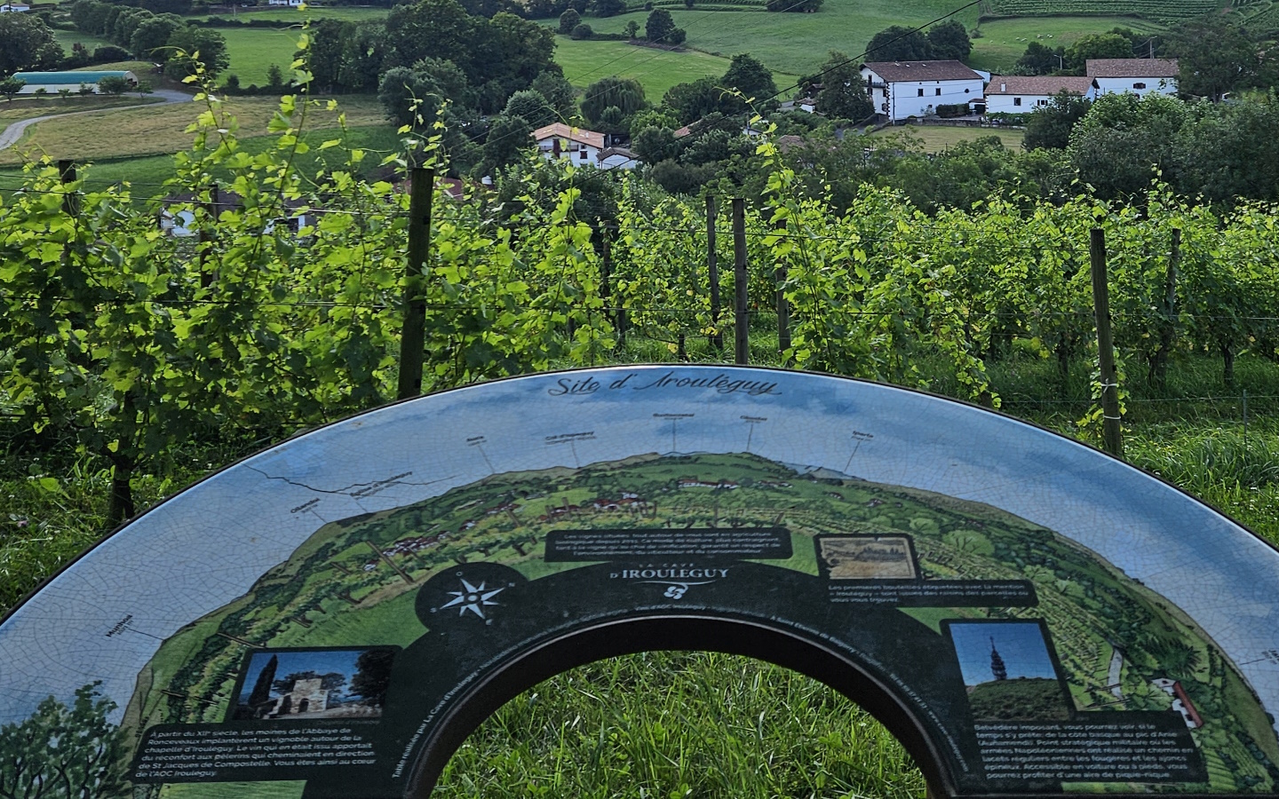 Table d'orientation Prieuré d'Irouléguy
