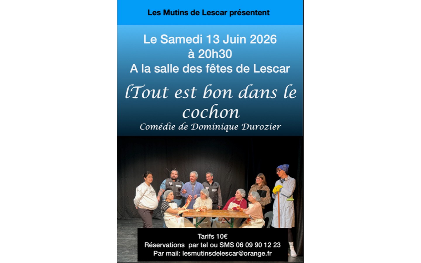 Festival de théâtre amateur: Tout est bon dans le cochon