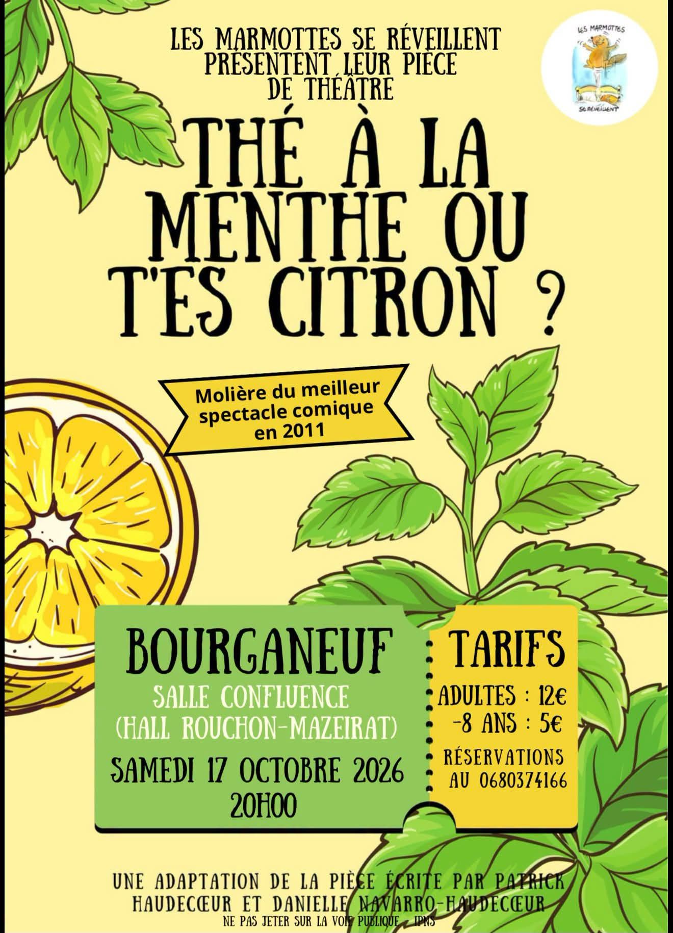 Théâtre « Thé à la menthe ou t’es citron ?