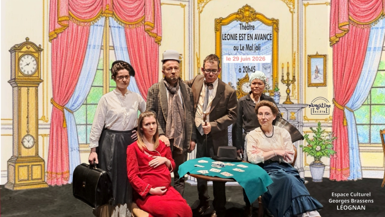Théâtre "Léonie est en avance ou le Mal joli" — visuel événement