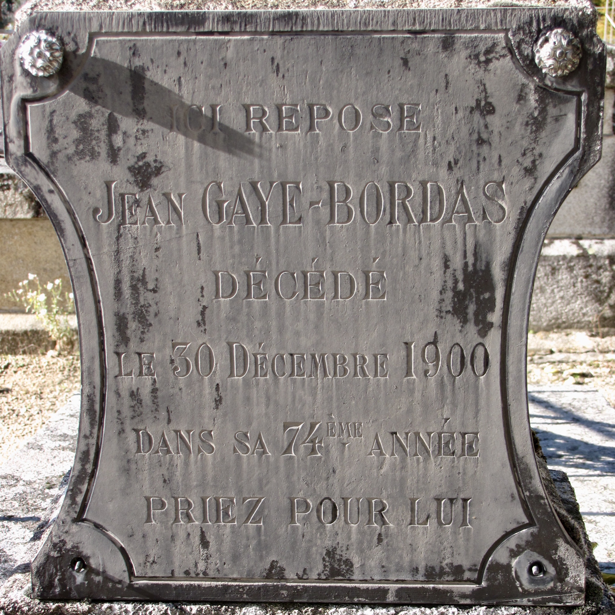 E. Tombe de Jean Gaye Bordas — photo 2