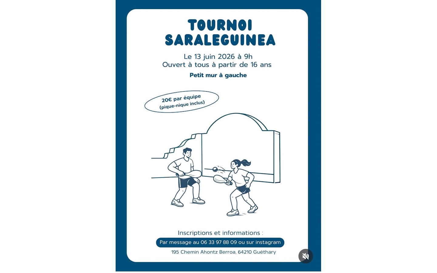 Tournoi de pelote à balle bleue