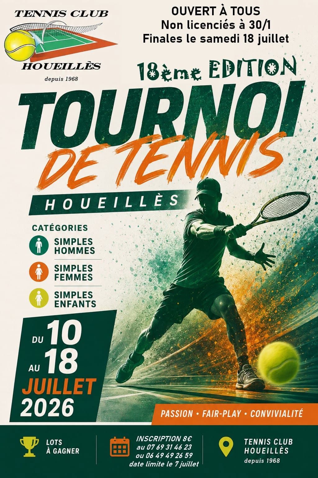 Tournoi de tennis 18 ° édition