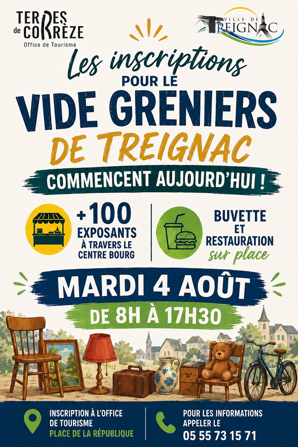 Vide grenier à Treignac