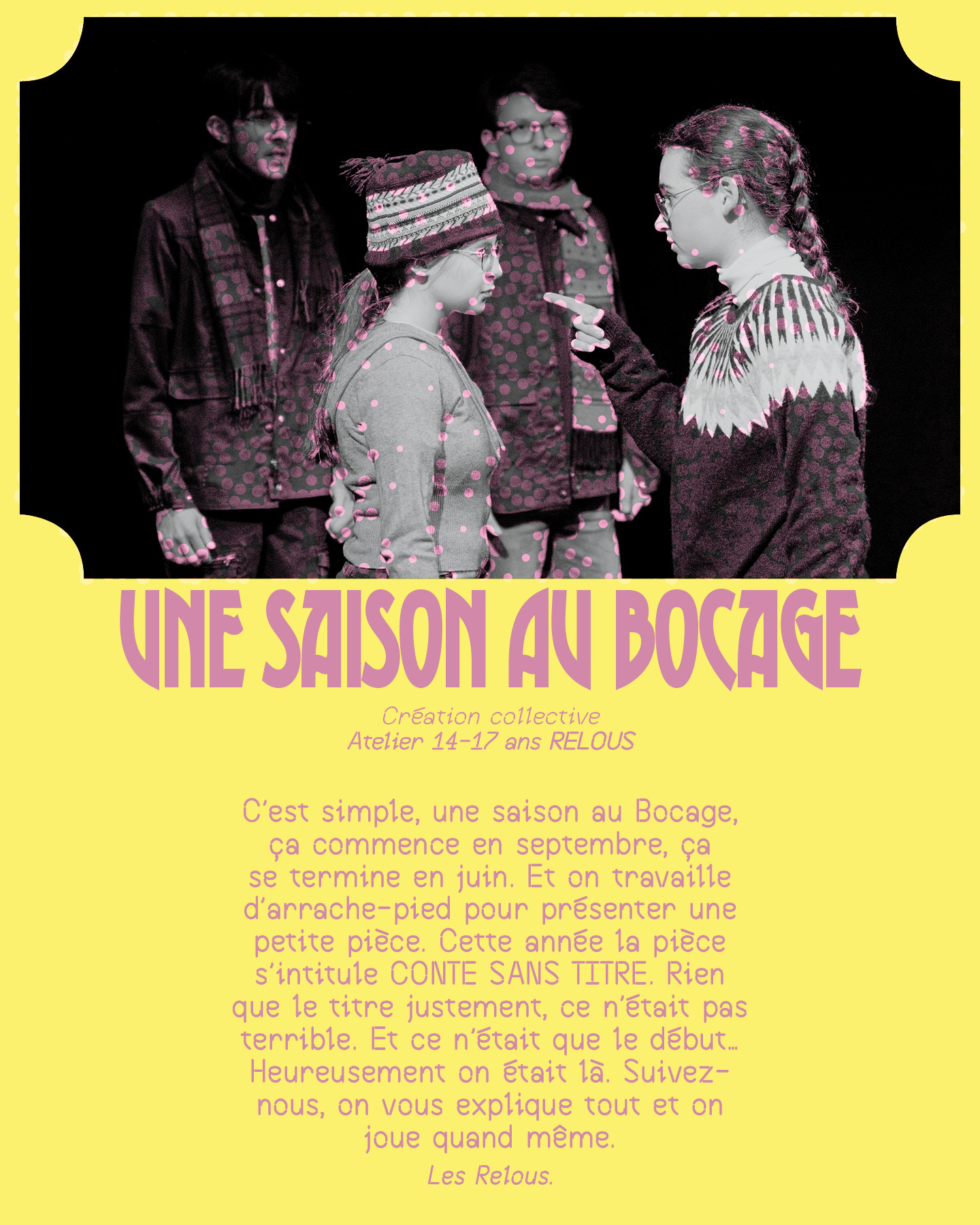 Festival Théââââtre (entre) ouvert - Une saison au Bocage — visuel événement