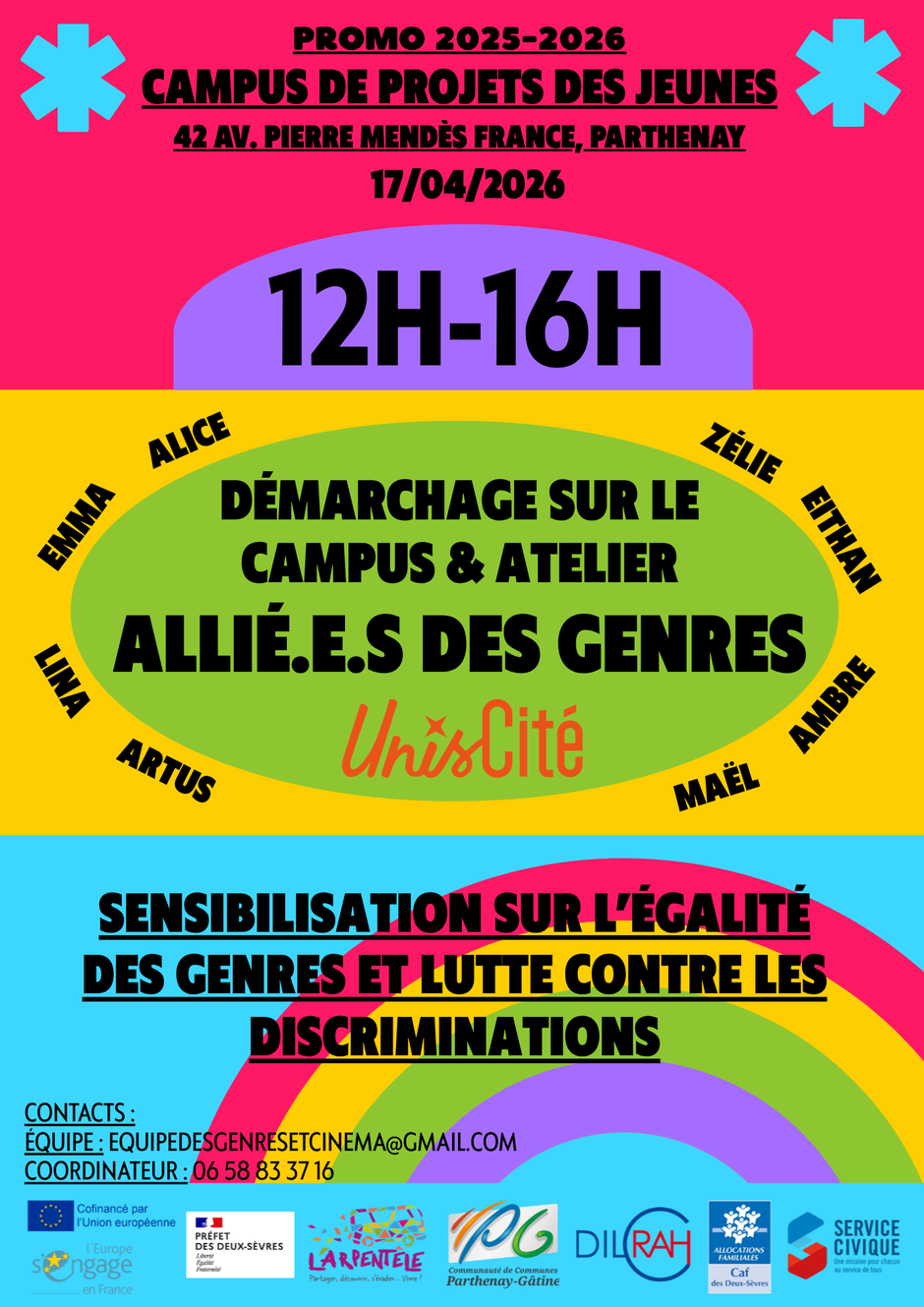 Temps d'échanges sur l'égalité des genres et la lutte contre les discriminations — visuel événement