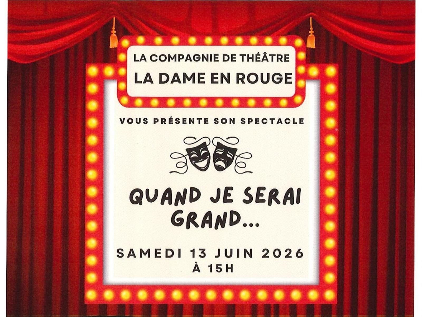 Pièce de théâtre "Quand je serai grand"