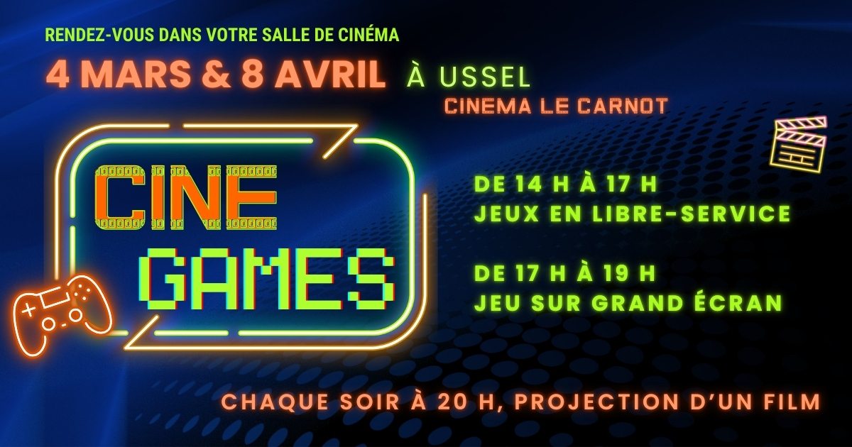 Festival Ciné Games au cinéma Le Carnot