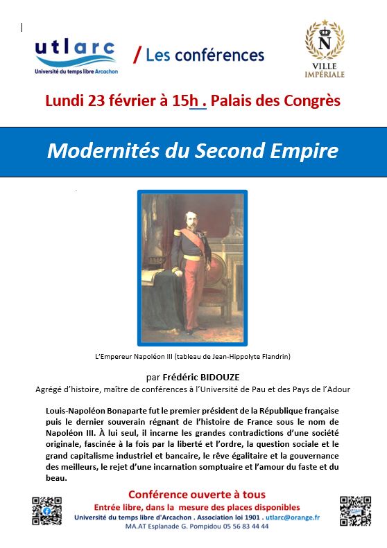 Conférence : Modernités du Second Empire par Frédéric BIDOUZE
