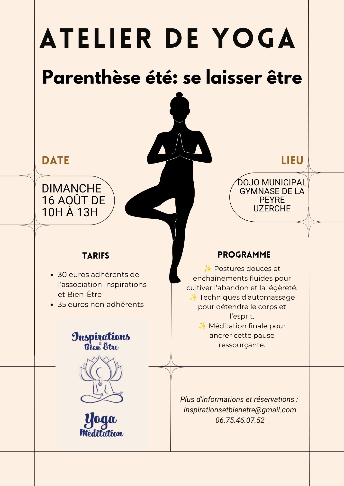 Atelier de yoga - Parenthèse été