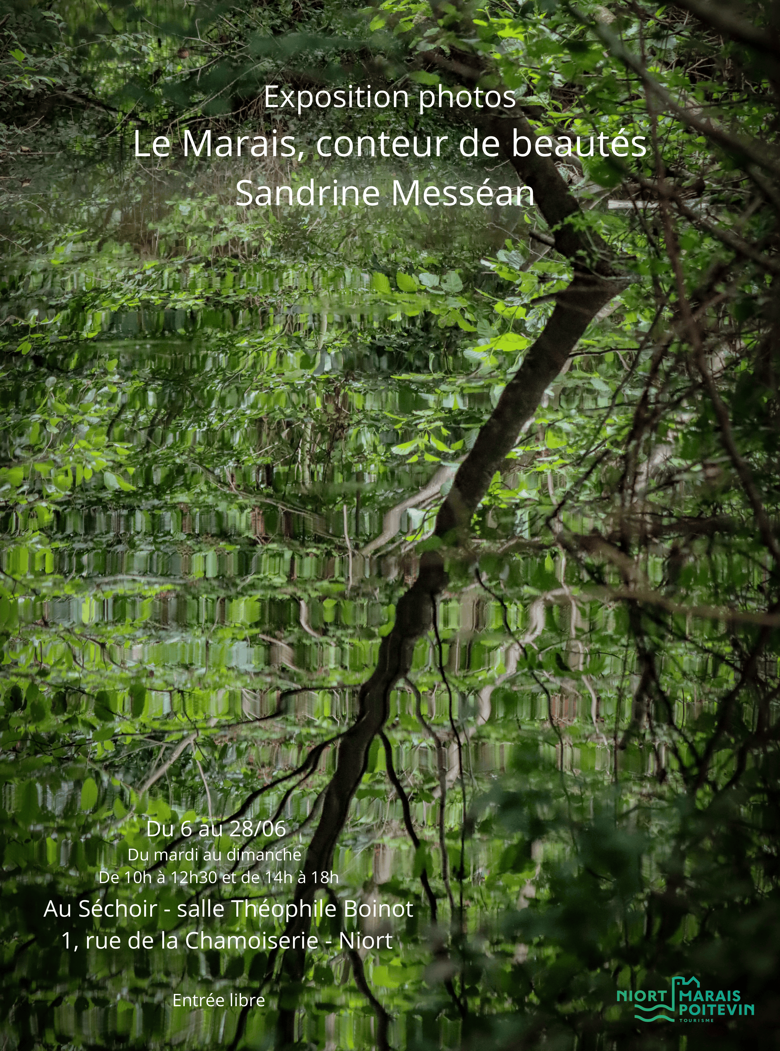 Exposition photos « Le Marais, conteur de beautés » par Sandrine Messéan à Niort — visuel événement