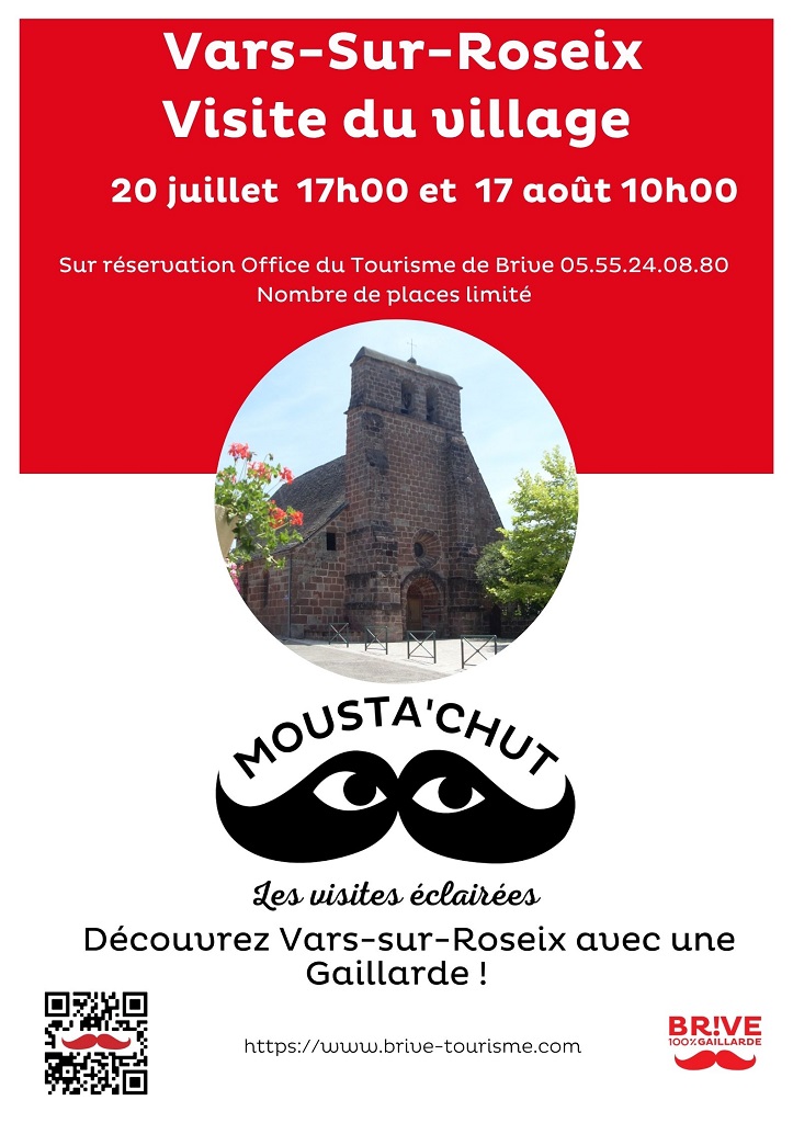 Les Mousta'chut : les visites éclairées, découverte de Vars-sur-Roseix — visuel événement
