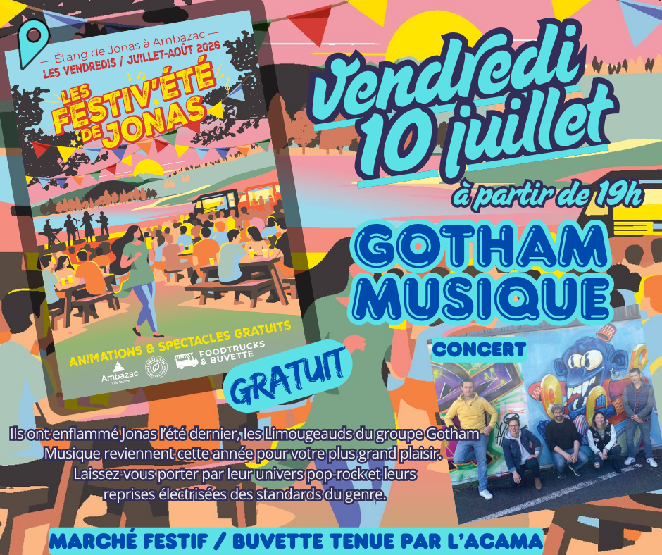 Les Festiv'Eté de Jonas : Gotham Musique — visuel événement